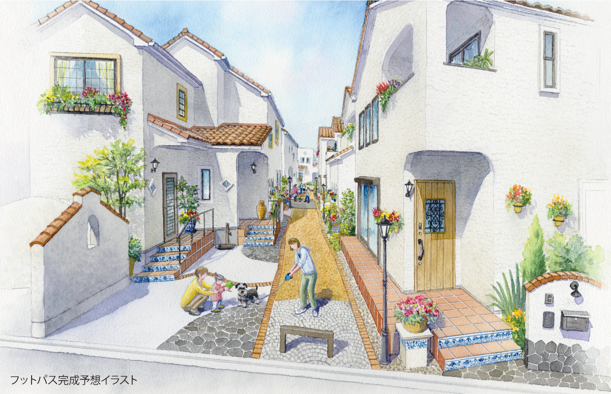 フットパス完成予想イラスト