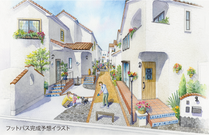 フットパス完成予想イラスト